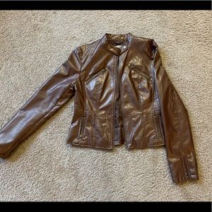 Faux leather jacket